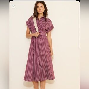 The Tobie Double Buckle Midi Dress